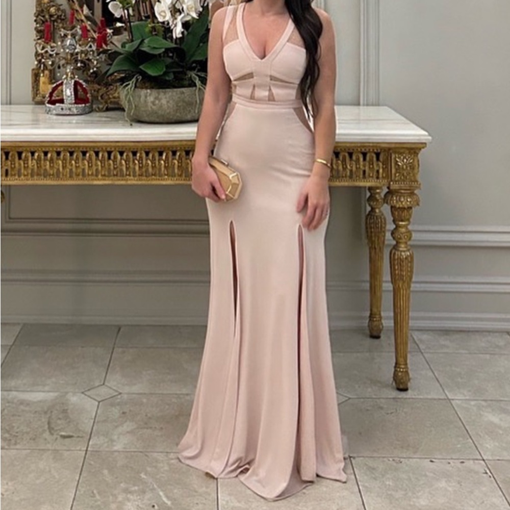 BcbgMaxAzria blush gown